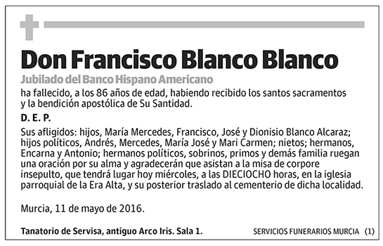 Francisco Blanco Blanco