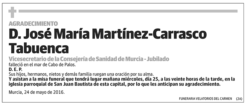 José María Martínez-Carrasco Tabuenca