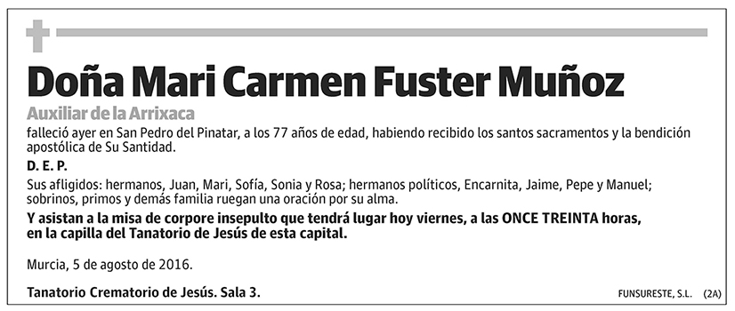 Mari Carmen Fuster Muñoz