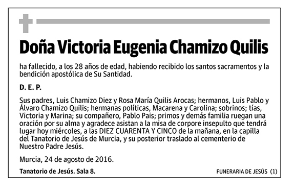 Victoria Eugenia Chamizo Quilis