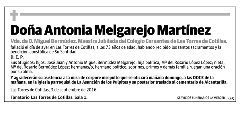 Antonia Melgarejo Martínez