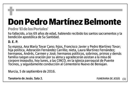 Pedro Martínez Belmonte