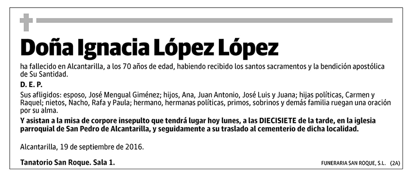 Ignacia López López