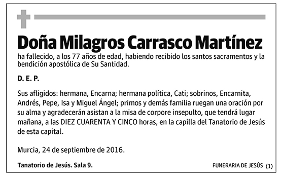 Milagros Carrasco Martínez