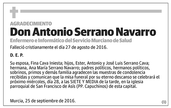 Antonio Serrano Navarro