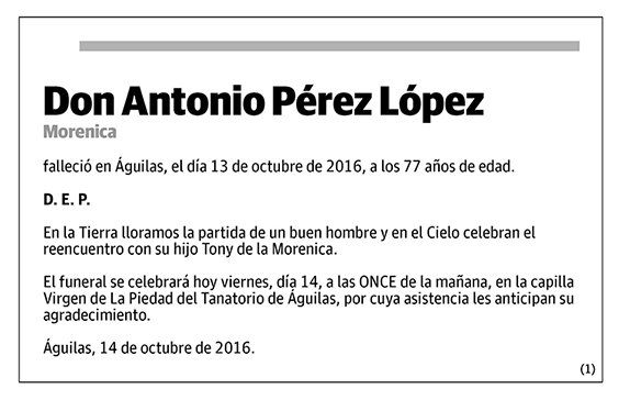 Antonio Pérez López
