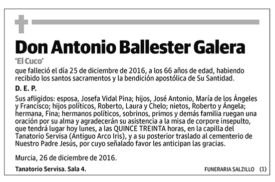 Antonio Ballester Galera