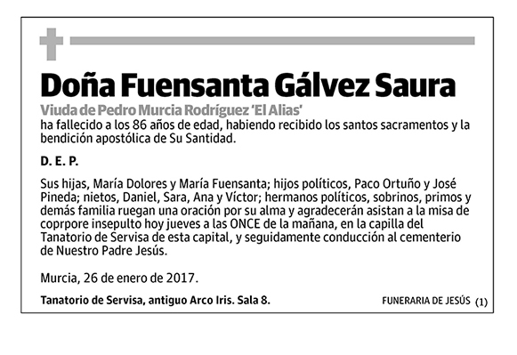 Fuensanta Gálvez Saura