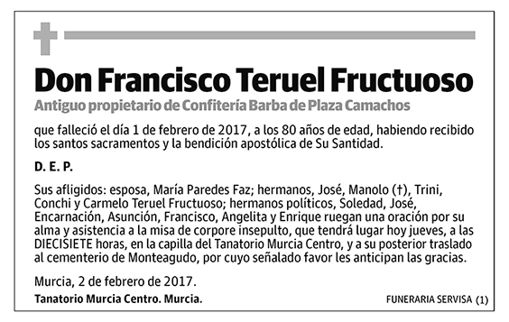Francisco Teruel Fructuoso