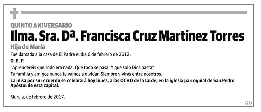 Francisca Cruz Martínez Torres
