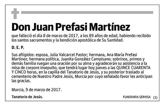 Juan Prefasi Martínez