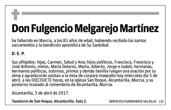 Fulgencio Melgarejo Martínez