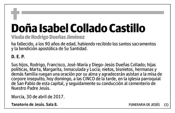 Isabel Collado Castillo