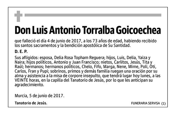 Luis Antonio Torralba Goicoechea