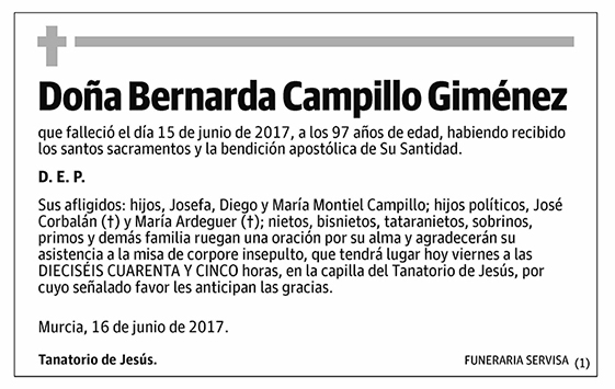 Bernarda Campillo Giménez