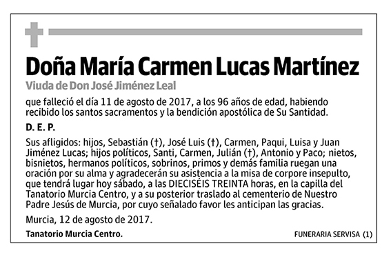 María Carmen Lucas Martínez