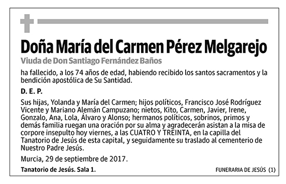 María del Carmen Pérez Melgarejo