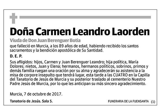 Carmen Leandro Laorden