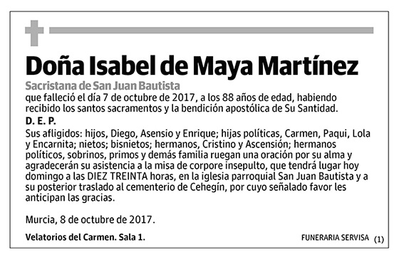 Isabel de Maya Martínez