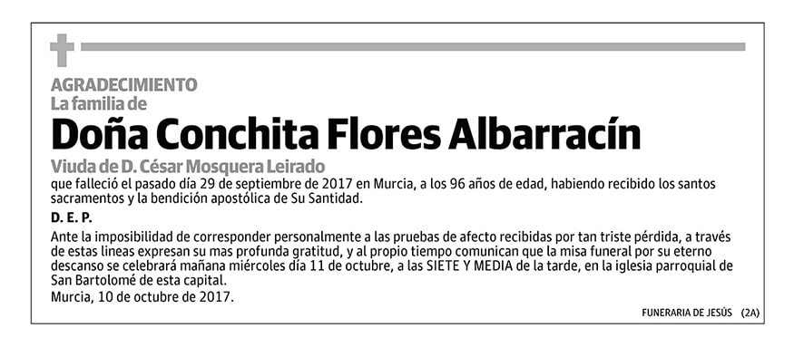 Conchita Flores Albarracín