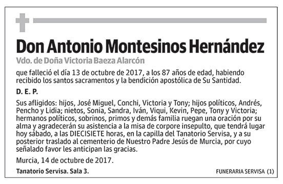 Antonio Montesinos Hernández