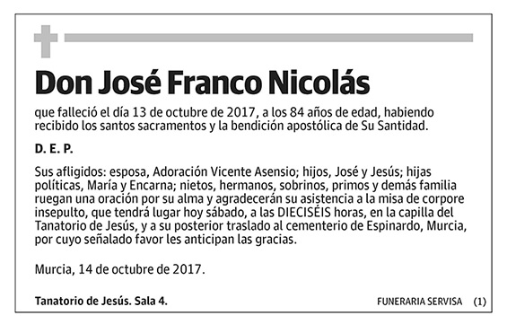 José Franco Nicolás