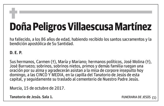 Peligros Villaescusa Martínez