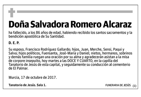 Salvadora Romero Alcaraz