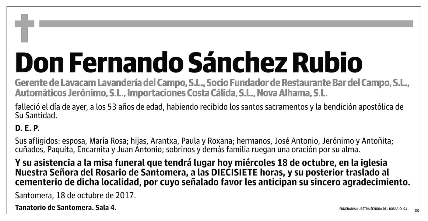 Fernando Sánchez Rubio