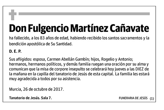 Fulgencio Martínez Cañavate