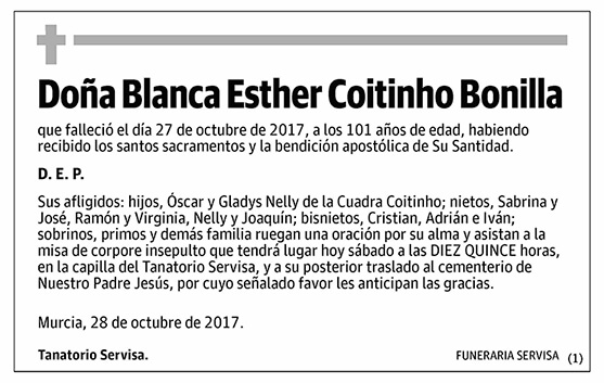 Blanca Esther Coitinho Bonilla