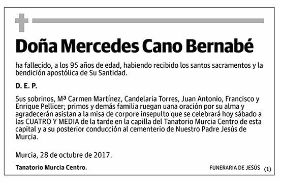 Mercedes Cano Bernabé