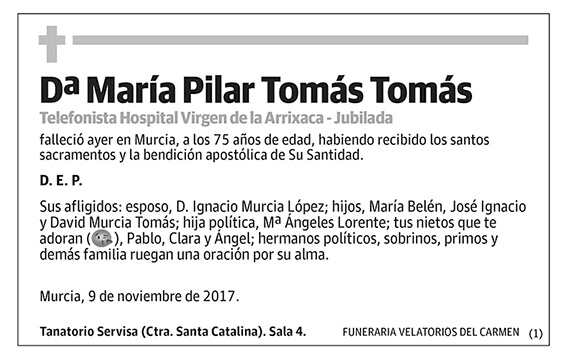 María Pilar Tomás Tomás