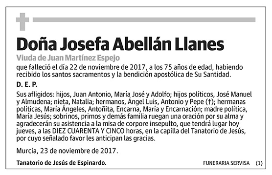 Josefa Abellán Llanes