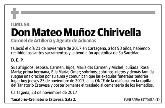 Mateo Muñoz Chirivella