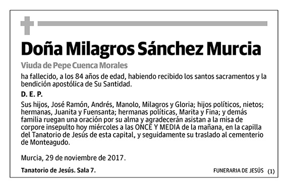 Milagros Sánchez Murcia