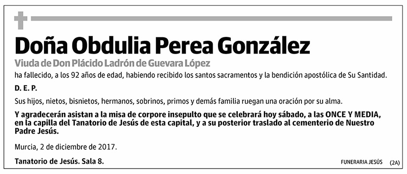 Obdulia Perea González