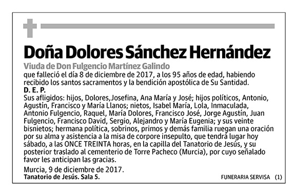 Dolores Sánchez Hernández