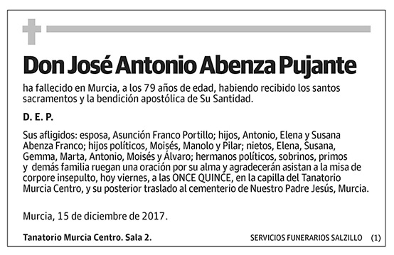 José Antonio Abenza Pujante