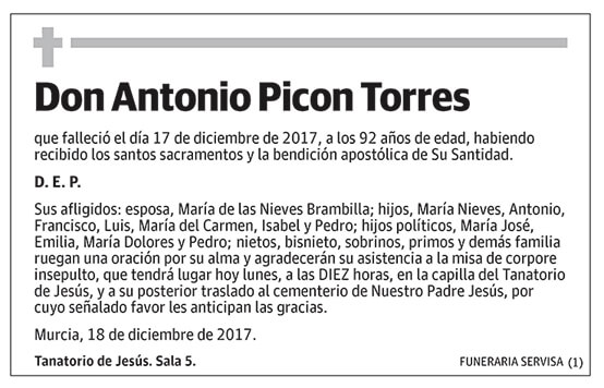 Antonio Picon Torres
