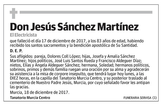 Jesús Sánchez Martínez