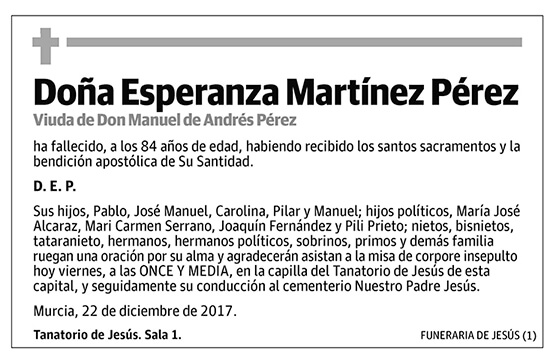 Esperanza Martínez Pérez