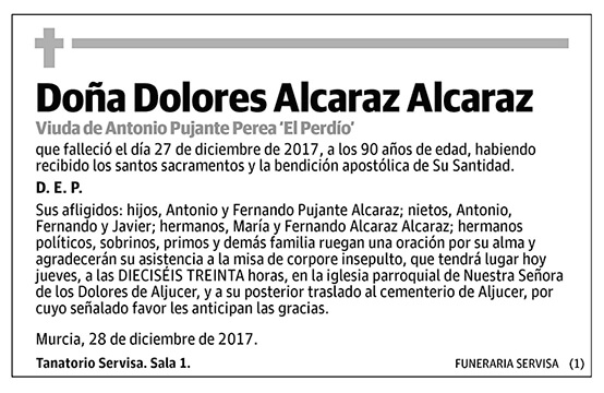Dolores Alcaraz Alcaraz