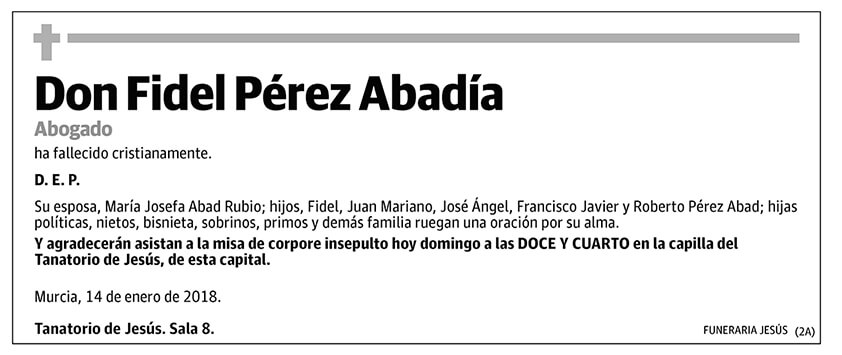 Fidel Pérez Abadía