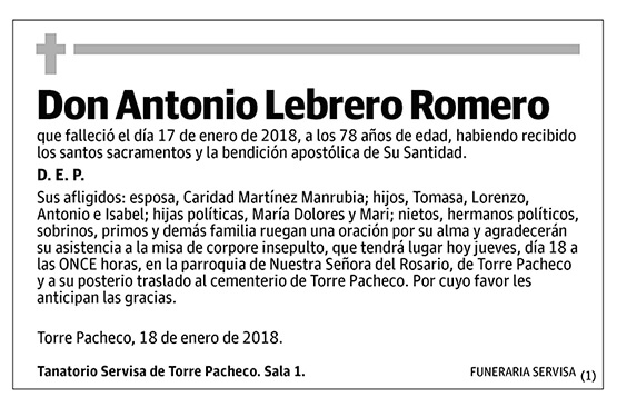 Antonio Lebrero Romero
