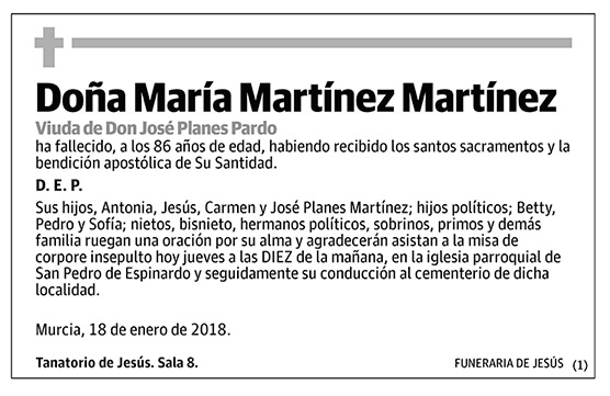 María Martínez Martínez