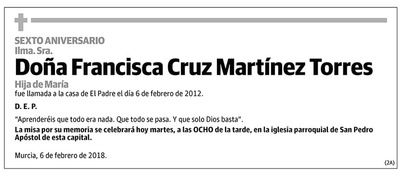 Francisca Cruz Martínez Torres