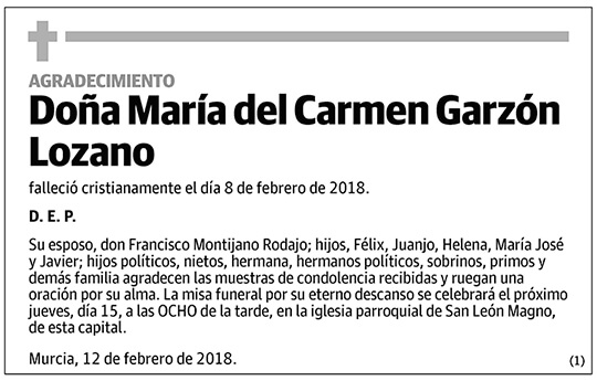 María del Carmen Garzón Lozano