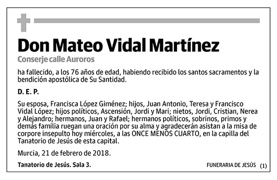 Mateo Vidal Martínez