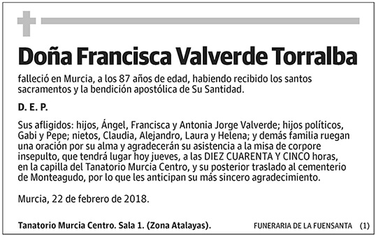 Francisca Valverde Torralba